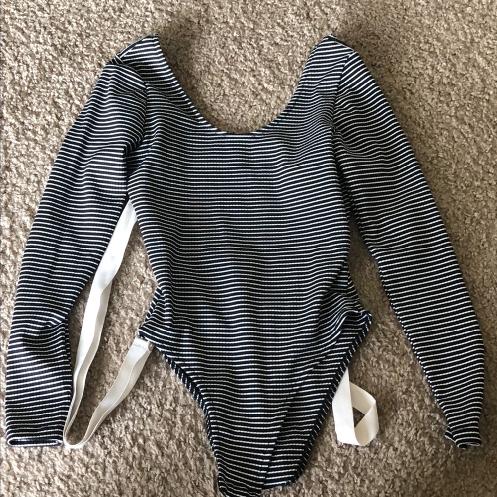 Topshop open back body